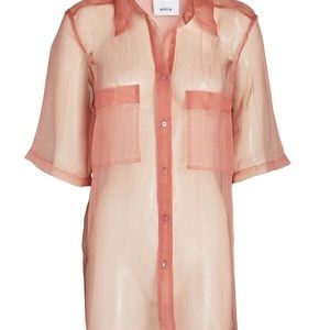 Eikō Ai Heroist Organza Button-Down Shirt